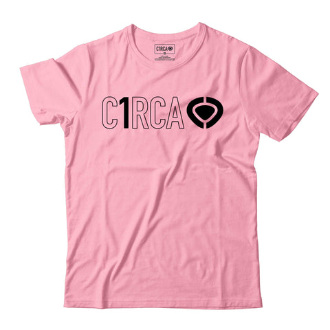 T-Shirt DIN ICON TRACK - Cotton Pink/Black