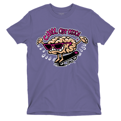 Chill Tee - Purple Premium Quality Regular Fit T-shirt