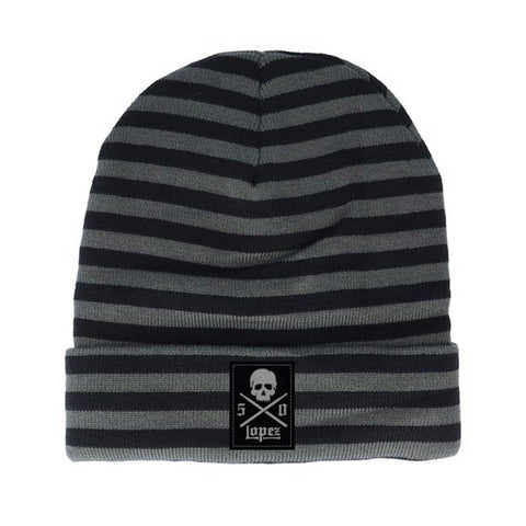 LOPEZ 50 STRIPED BEANIE