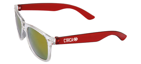 DIN ICON Sunglasses - White/Red - C1RCA