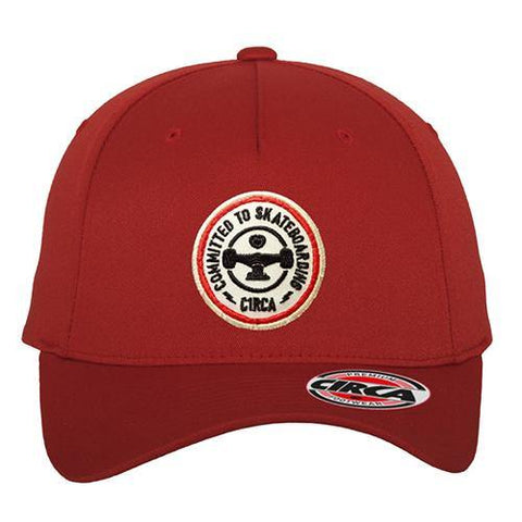C1RCLE Flexfit Cap - Red - C1RCA FOOTWEAR | Official Website
