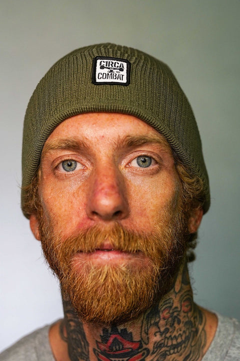 COMBAT Organic Beanie - Olive - C1RCA
