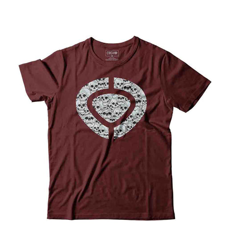 ICON SKULL T-Shirt - Maroon - C1RCA