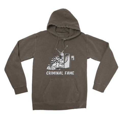 Hoodie CRIMINAL  - Military Green - C1RCA