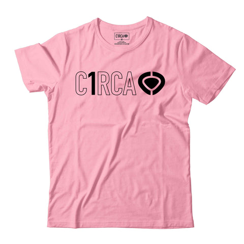 T-Shirt DIN ICON TRACK - Cotton Pink/Black - C1RCA