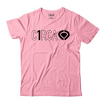 T-Shirt DIN ICON TRACK - Cotton Pink/Black