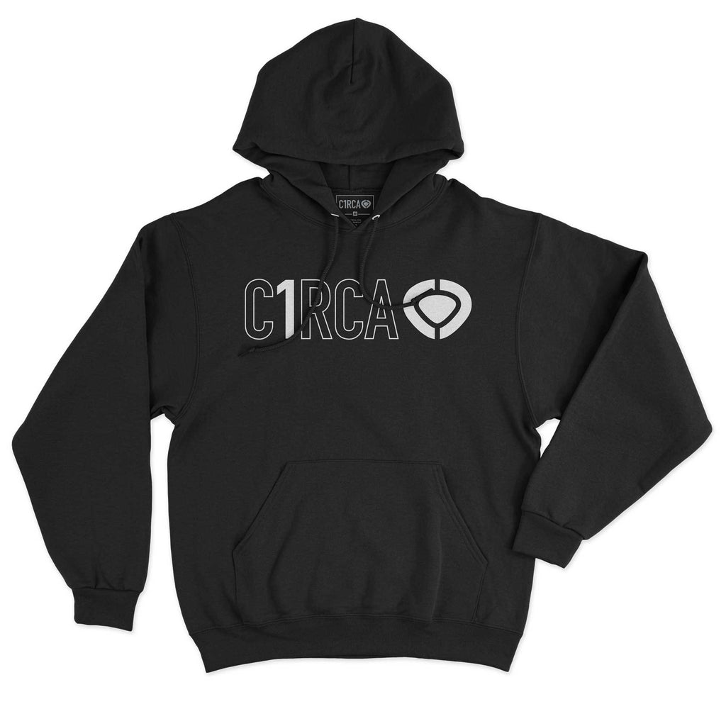 Hoodie DIN ICON TRACK - Black/White– C1RCA FOOTWEAR | Official Website