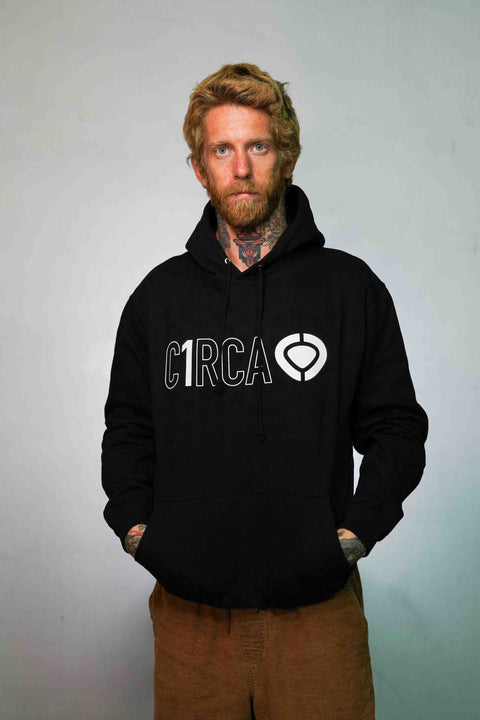 Hoodie DIN ICON TRACK - Black - C1RCA