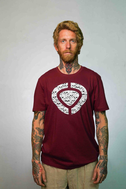 ICON SKULL T-Shirt - Maroon - C1RCA