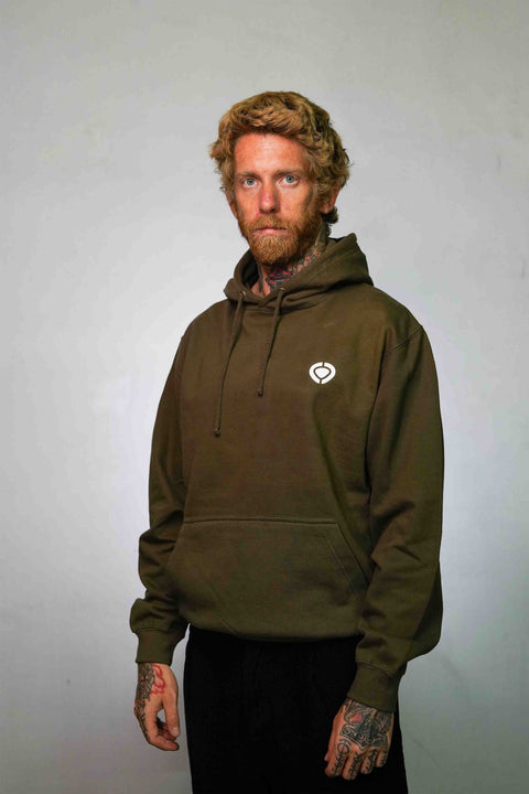 Hoodie MINI ICON - Military Green - C1RCA