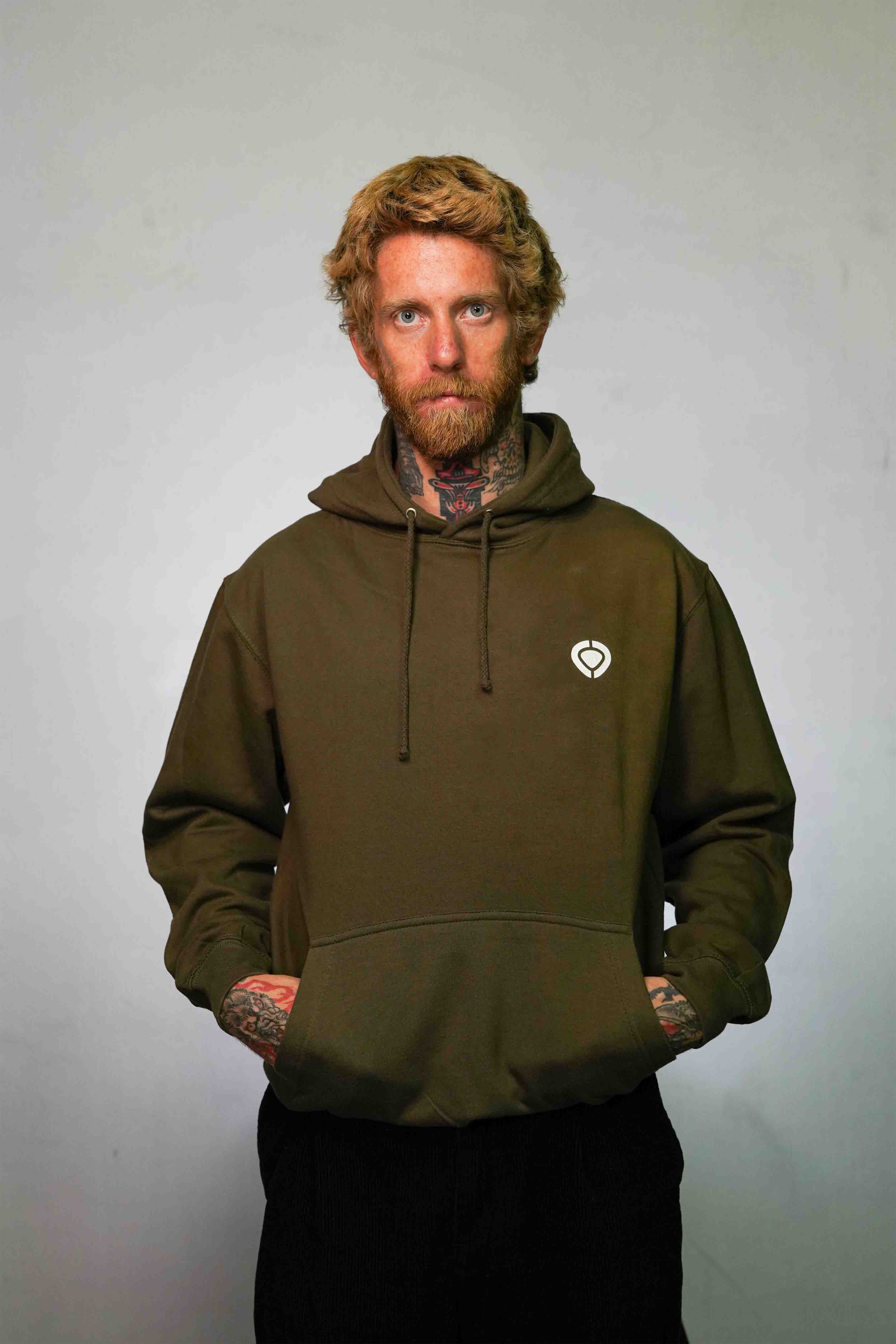 Hoodie MINI ICON - Military Green