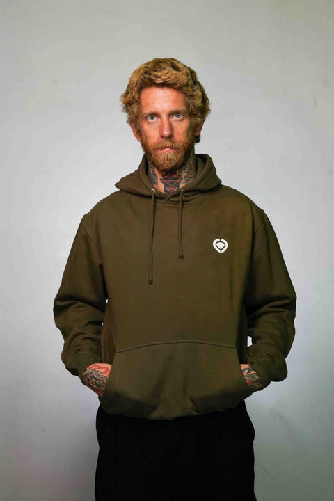 Hoodie MINI ICON - Military Green - C1RCA