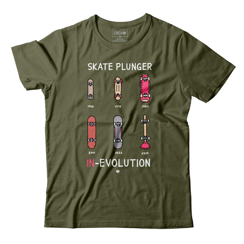 Plunger T-Shirt - Military Green - C1RCA