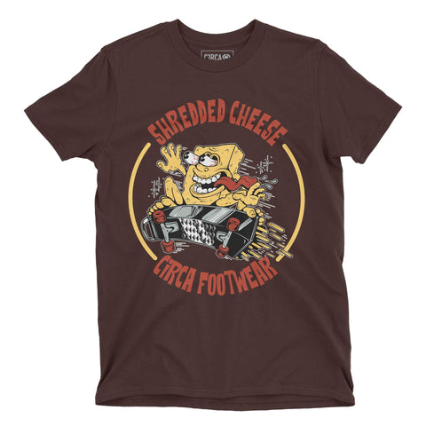 SHREDDED CHEESE T-Shirt - Chocolate - C1RCA