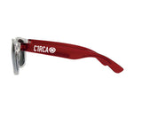 DIN ICON Sunglasses - White/Red - C1RCA