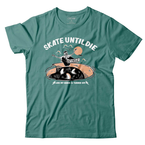 UNTIL DIE T-Shirt - Teal Monstera - C1RCA