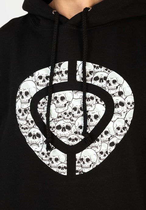 Hoodie ICON SKULL - Black - C1RCA