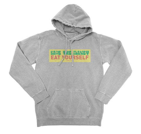 Hoodie SAVE THE PLANET - Light Oxford - C1RCA FOOTWEAR | Official Website