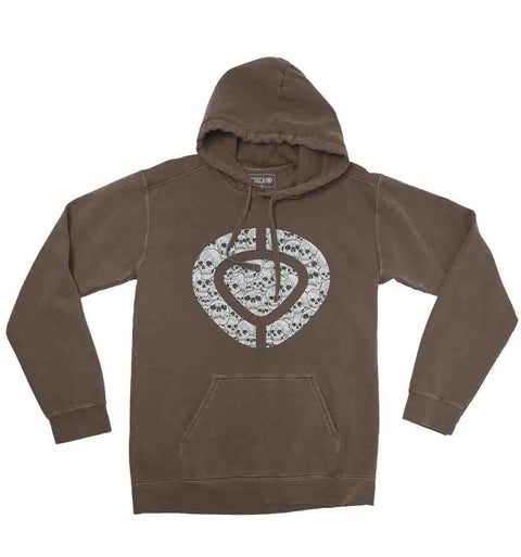Hoodie ICON SKULL - Chocolate - C1RCA