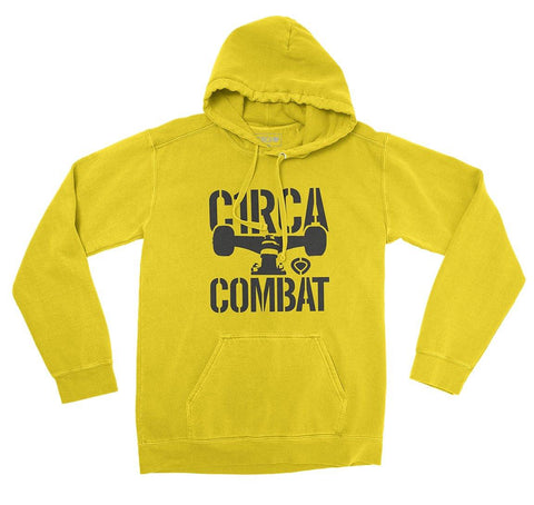 Hoodie COMBAT - Yellow - C1RCA FOOTWEAR | Official Website