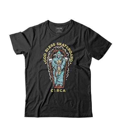 T-Shirt GOD BLESS - Black - C1RCA