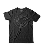 ICON TRACK T-Shirt - Black/White - C1RCA