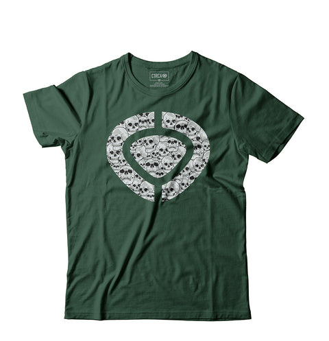 ICON SKULL T-Shirt - Forest Green - C1RCA