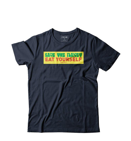 T-Shirt SAVE THE PLANET - Navy - C1RCA FOOTWEAR | Official Website